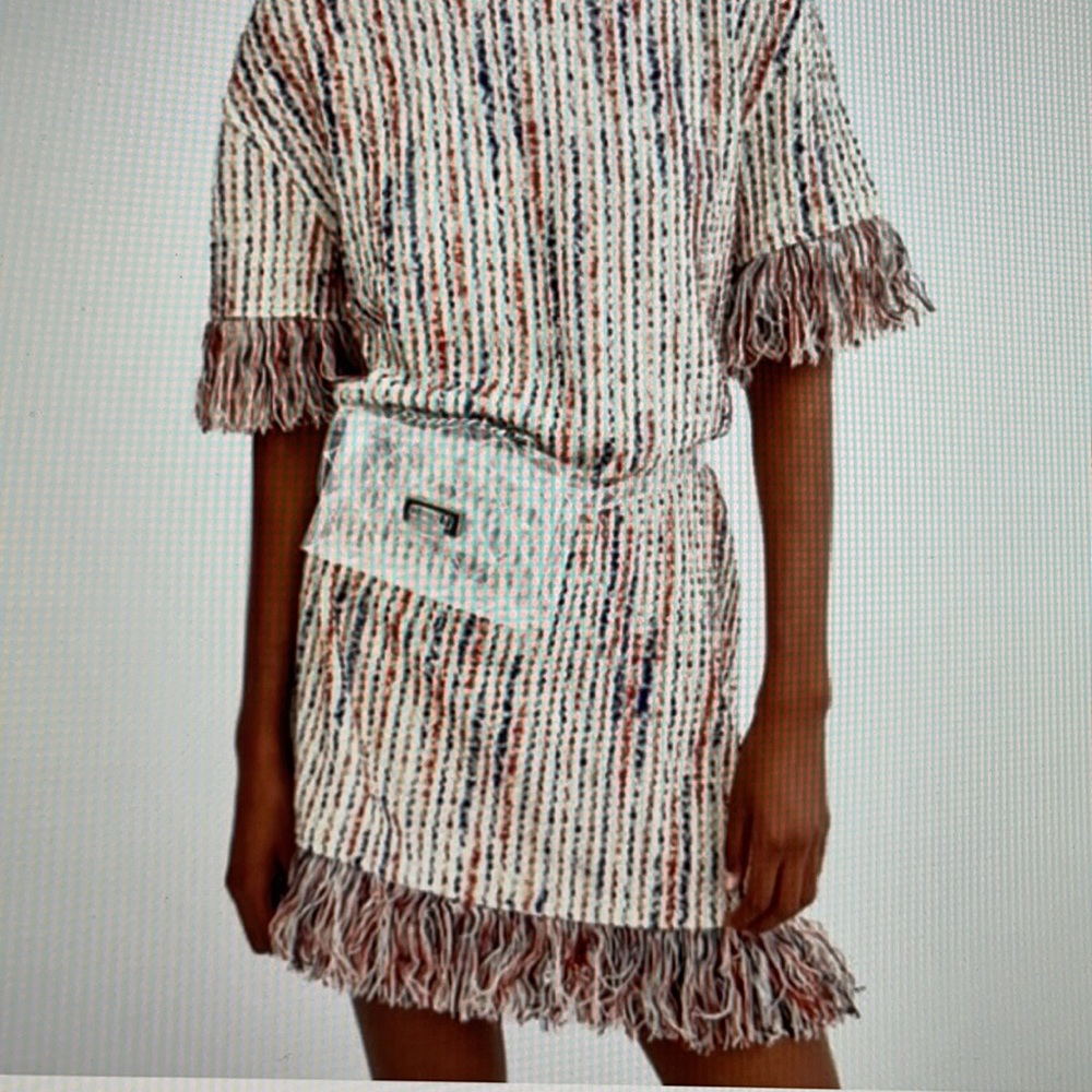 Zara Fringe Sweater Dress